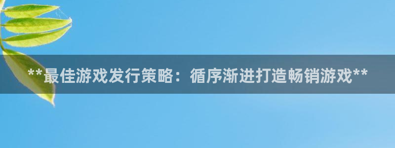 顺盈娱乐的员工待遇怎么样：**最佳游戏发行策略：循序渐进打造畅销游戏**