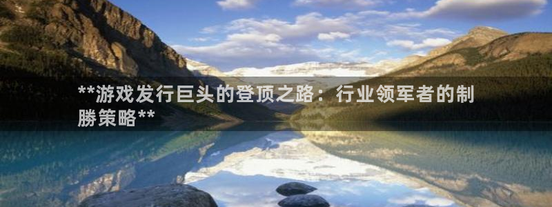 顺盈商贸有限公司：**游戏发行巨头的登顶之路：行业领军者的制
勝策略**