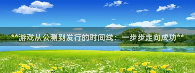 顺盈娱乐登录平台下载安装苹果：**游戏从公测到发行的时间线：一步步走向成功**